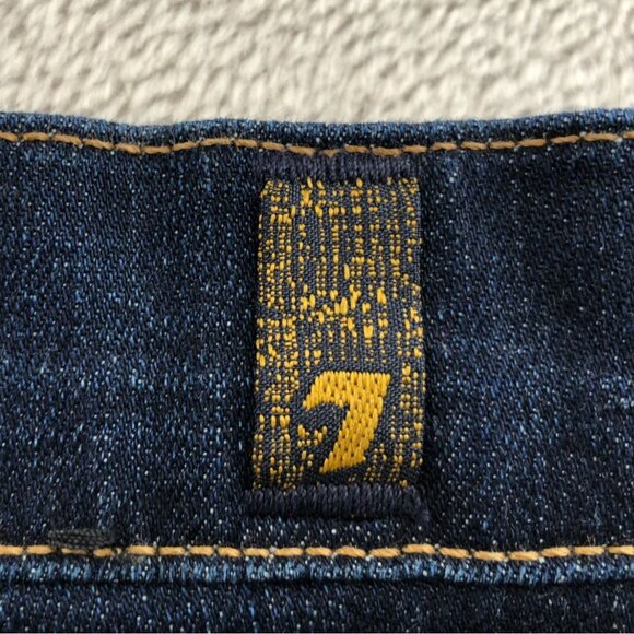 7 For All Mankind Men's Jeans Size 33x33 Slim Straight Classic Casual Blue Denim - Picture 14 of 16